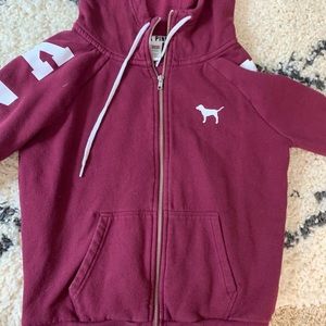 Pink zip up